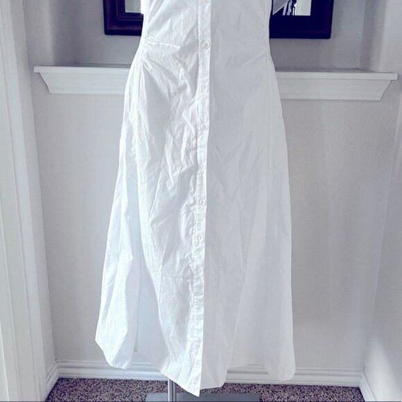 NICHOLAS Shirt Dress in White, NWT, Size 8 Medium - Picture 6 of 8